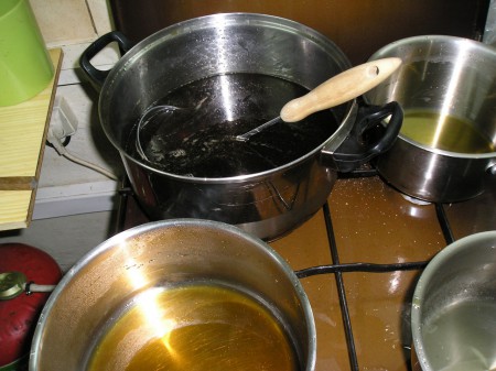 Divers sirop en cours . . .